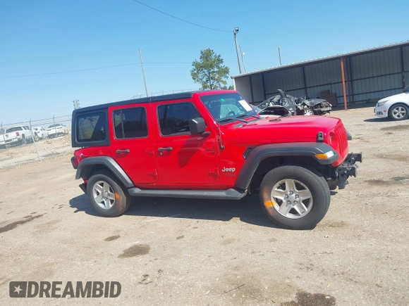 2018 Jeep Wrangler Unlimited Sport S с VIN 1C4HJXDG0JW132321, выставлен на аукционе IAAI как лот 42038361 с пробегом 158 673 миль миль и . История ставок и продаж доступна на DreamBid. Изображение 14.