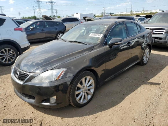 2010 Lexus IS 250 with VIN JTHCF5C27A5039015, listed as a Copart auction lot 70007494 with 172,052 mi miles and Salvage Title. Bid and sale history available at carsss.com. Image 1.