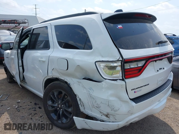 2023 Dodge Durango R/T Plus with VIN 1C4SDHCT7PC686970, listed as a IAAI auction lot 42156304 with 14,592 mi miles and . Bid and sale history available at DreamBid. Image 3.