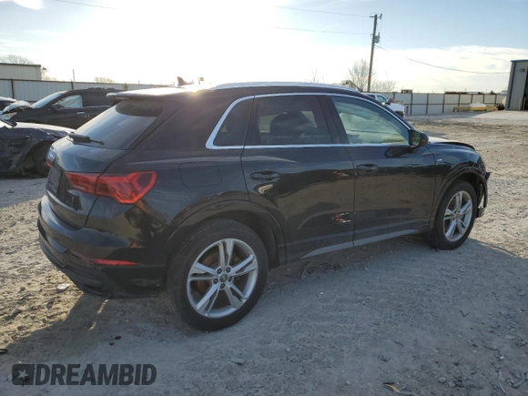 2020 Audi Q3 S line Premium with VIN WA1DECF31L1115818, listed as a Copart auction lot 40267463 with 22,456 mi miles. Bid and sale history available at carsss.com. Image 3.
