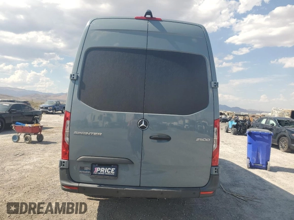 2020 Mercedes-Benz Sprinter Cargo with VIN W1W4ECHY4LT037686, listed as a Copart auction lot 63272734 with 180,277 mi miles and Salvage Title. Bid and sale history available at carsss.com. Image 6.