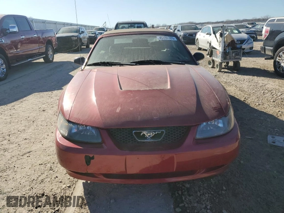 2004 Ford Mustang Deluxe with VIN 1FAFP44684F168134, listed as a Copart auction lot 46898385 with 124,391 mi miles and Salvage Title. Bid and sale history available at carsss.com. Image 5.