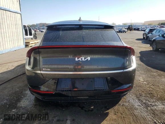 2023 Kia EV6 Wind with VIN KNDC34LA7P5602164, listed as a Copart auction lot 74350274 with 53,604 mi miles and Clean Title. Bid and sale history available at carsss.com. Image 6.
