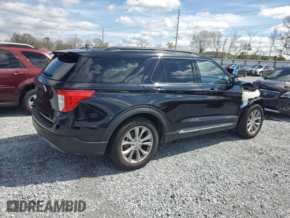 2024 Ford Explorer XLT with VIN 1FMSK7DH0RGA78192, listed as a Copart auction lot 45961825 with 5,155 mi miles and Salvage Title. Bid and sale history available at carsss.com. Image 3.