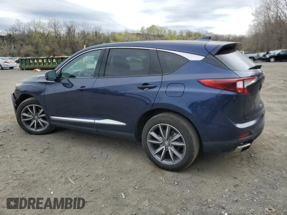 2022 Acura RDX Technology с VIN 5J8TC2H5XNL010705, выставлен на аукционе Copart как лот 53560485 с пробегом 23 734 миль миль и Списание • Salvage title. История ставок и продаж доступна на DreamBid. Изображение 2.