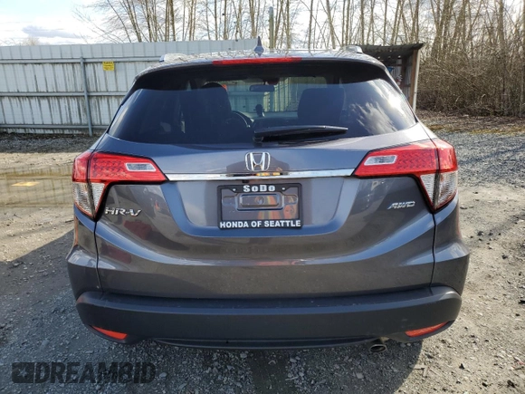 2020 Honda HR-V EX with VIN 3CZRU6H58LM707244, listed as a Copart auction lot 49673355 with 0 mi miles and Salvage Title. Bid and sale history available at carsss.com. Image 6.