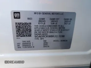 2024 Buick Enclave Premium with VIN 5GAERCKW8RJ113198, listed as a Copart auction lot 45943825 with Not Provided miles and Non Repairable. Bid and sale history available at carsss.com. Image 13.