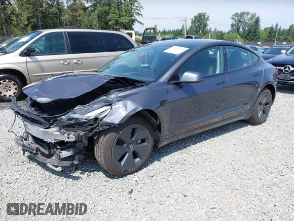 2023 Tesla Model 3 with VIN 5YJ3E1EA6PF664045, listed as a IAAI auction lot 42561039 with 18,708 mi miles and . Bid and sale history available at DreamBid. Image 2.