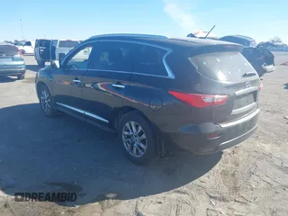 2015 Infiniti QX60 with VIN 5N1AL0MM2FC540171, listed as a IAAI auction lot 41857124 with 124,964 mi miles. Bid and sale history available at carsss.com. Image 3.