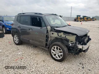 2017 Jeep Renegade Altitude with VIN ZACCJBBB5HPG48573, listed as a Copart auction lot 58431535 with 20,186 mi miles and Salvage title. Bid and sale history available at DreamBid. Image 4.