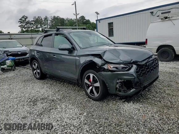 2024 Audi Q5 S line Premium Plus with VIN WA1EAAFY2R2145381, listed as a Copart auction lot 55919225 with Not provided miles and Salvage title. Bid and sale history available at DreamBid. Image 14.