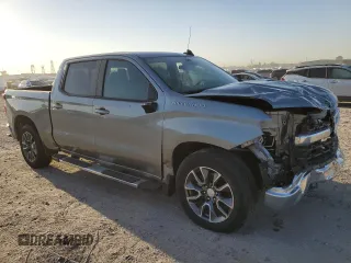 2024 Chevrolet Silverado 1500 LT with VIN 2GCPACEDXR1135786, listed as a Copart auction lot 49002265 with 25,606 mi miles and Salvage Title. Bid and sale history available at DreamBid. Image 4.