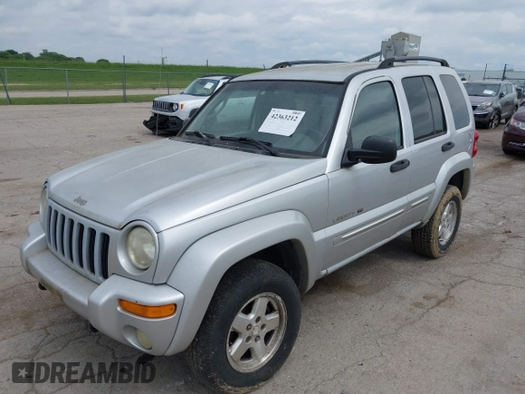 2002 Jeep Liberty Limited with VIN 1J4GL58K92W148750, listed as a IAAI auction lot 42363212 with 221,362 mi miles and . Bid and sale history available at DreamBid. Image 2.