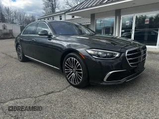 2021 Mercedes-Benz S S 580 with VIN W1K6G7GBXMA017965, listed as a Copart auction lot 50805375 with 56,932 mi miles and Clean Title. Bid and sale history available at carsss.com. Image 1.
