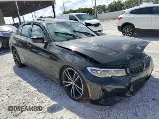 2021 BMW 3 Series M340i with VIN 3MW5U7J02M8B53134, listed as a Copart auction lot 65429272 with 11,966 mi miles. Bid and sale history available at carsss.com. Image 1.