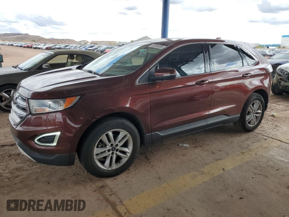 2016 Ford Edge SEL with VIN 2FMPK3J80GBC25053, listed as a Copart auction lot 48904005 with 176,325 mi miles and Salvage Title. Bid and sale history available at carsss.com. Image 1.
