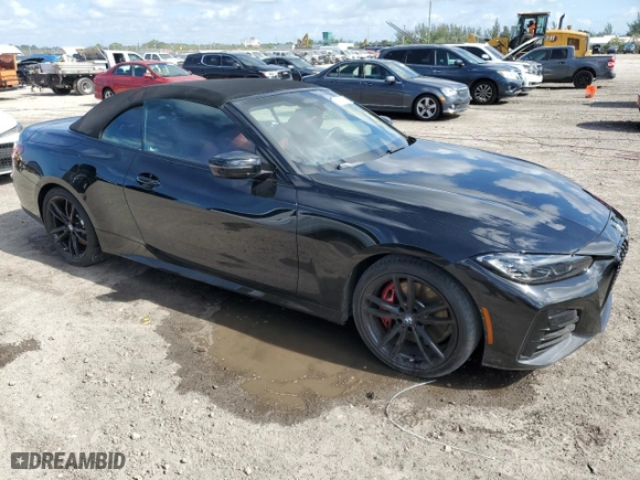 2024 BMW 4 Series M440i xDrive with VIN WBA63AT09RCN90257, listed as a Copart auction lot 59318524 with 4,533 mi miles and Non Repairable. Bid and sale history available at carsss.com. Image 4.