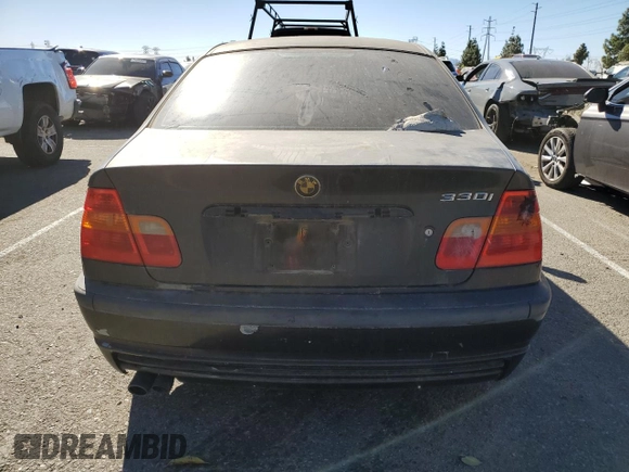 2002 BMW 3 Series 330i with VIN WBAEV53432KM22500, listed as a Copart auction lot 79308334 with 0 mi miles and Salvage Title. Bid and sale history available at carsss.com. Image 6.
