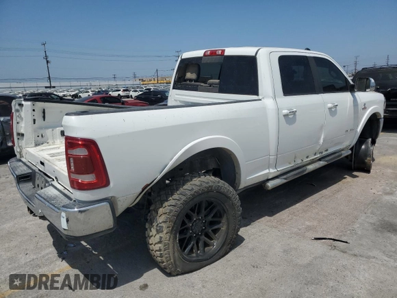 2020 Ram 2500 Laramie with VIN 3C6UR5FL5LG110779, listed as a Copart auction lot 64064525 with 85,508 mi miles and Salvage title. Bid and sale history available at DreamBid. Image 3.