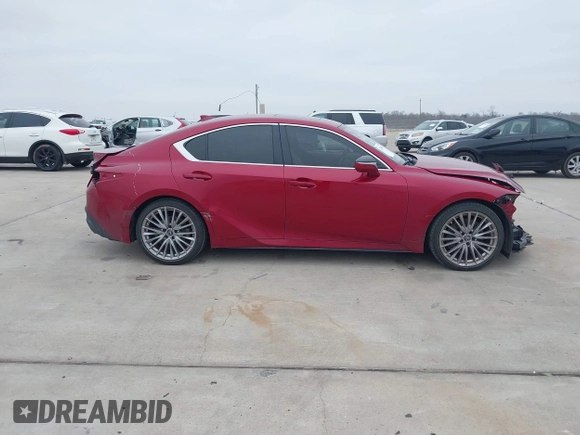 2022 Lexus IS with VIN JTHDA1D21N5119328, listed as a IAAI auction lot 41558644 with 44,241 mi miles. Bid and sale history available at carsss.com. Image 13.