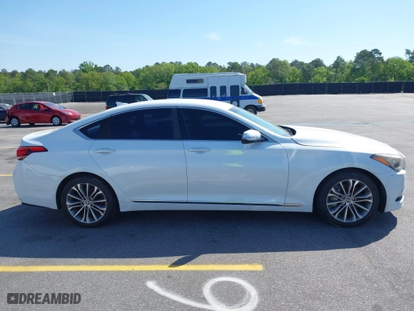2016 Hyundai Genesis 3.8L with VIN KMHGN4JE2GU128482, listed as a IAAI auction lot 42065181 with 163,925 mi miles. Bid and sale history available at carsss.com. Image 13.