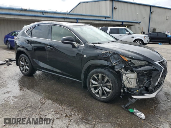 2016 Lexus NX 200t with VIN JTJYARBZ8G2023781, listed as a Copart auction lot 60699735 with 176,474 mi miles and Salvage title. Bid and sale history available at DreamBid. Image 4.
