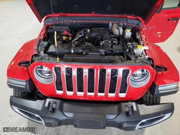 2022 Jeep Gladiator Overland with VIN 1C6HJTFG4NL153418, listed as a Copart auction lot 46349715 with 25,706 mi miles and Salvage Title. Bid and sale history available at carsss.com. Image 11.