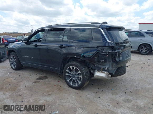 2021 Jeep Grand Cherokee Overland with VIN 1C4RJKDG2M8132417, listed as a IAAI auction lot 42108830 with 38,092 mi miles and . Bid and sale history available at DreamBid. Image 3.