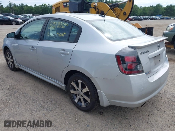 2012 Nissan Sentra SR with VIN 3N1AB6AP6CL771005, listed as a IAAI auction lot 42581704 with 93,104 mi miles and . Bid and sale history available at DreamBid. Image 3.