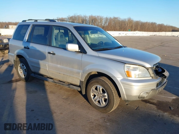 2005 Honda Pilot EX-L z VIN 2HKYF18705H524588, wystawiony jako IAAI lot #41445676 z przebiegiem 123 572 mil mil oraz . Historia ofert i sprzedaży dostępna na DreamBid. Obrazek 1.