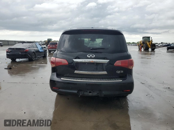 2013 Infiniti QX56 with VIN JN8AZ2NF3D9531167, listed as a Copart auction lot 54248225 with 173,254 mi miles and Salvage title. Bid and sale history available at DreamBid. Image 6.