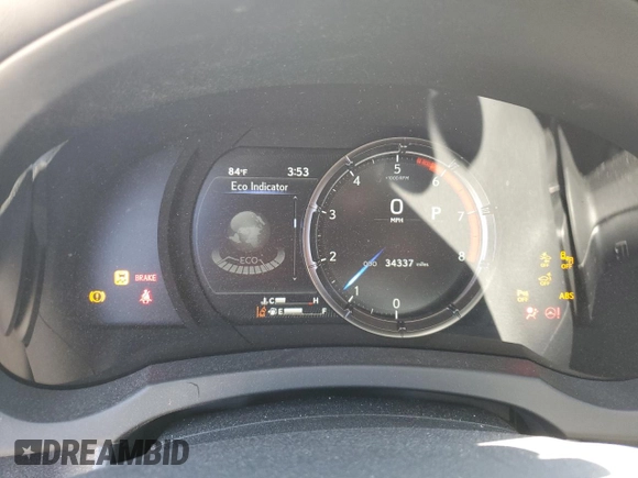 2023 Lexus IS 500 F Sport Performance with VIN JTHAP1D28P5003984, listed as a Copart auction lot 58120915 with 34,337 mi miles and Salvage title. Bid and sale history available at DreamBid. Image 9.