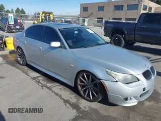 2008 BMW 5 Series 550i with VIN WBANW53538CT52019, listed as a IAAI auction lot 41550107 with 192,163 mi miles. Bid and sale history available at carsss.com. Image 6.