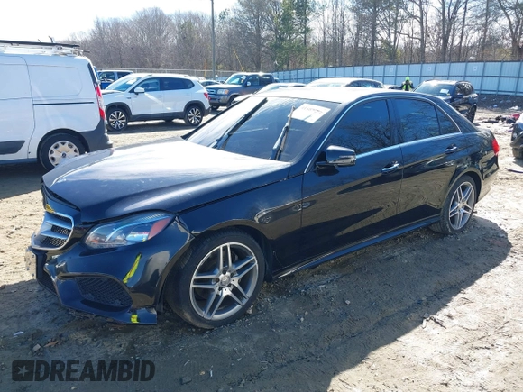 2015 Mercedes-Benz E-Class E 350 Luxury with VIN WDDHF8JB7FB115231, listed as a IAAI auction lot 41363482 with 132,000 mi miles. Bid and sale history available at carsss.com. Image 2.