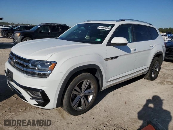 2019 Volkswagen Atlas SEL R-Line с VIN 1V2RR2CA1KC522035, выставлен на аукционе Copart как лот 46860645 с пробегом 43 569 миль миль и Списание • Salvage title. История ставок и продаж доступна на DreamBid. Изображение 1.