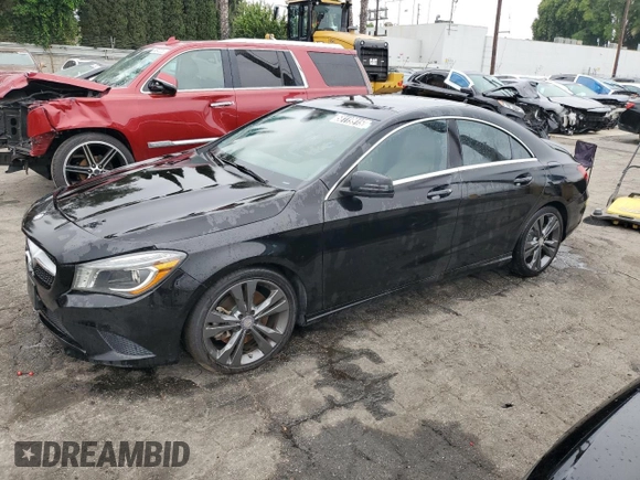 2014 Mercedes-Benz CLA 250 with VIN WDDSJ4EB6EN036797, listed as a Copart auction lot 58119915 with 117,823 mi miles and Clean title. Bid and sale history available at DreamBid. Image 1.