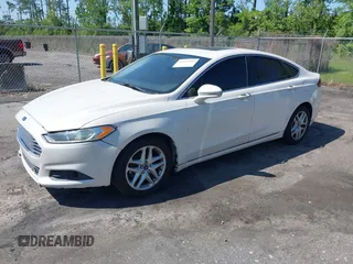 2014 Ford Fusion SE with VIN 3FA6P0HD1ER161452, listed as a IAAI auction lot 42037684 with 166,634 mi miles. Bid and sale history available at carsss.com. Image 2.