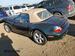 2000 BMW Z3 2.5L with VIN WBACH9341YLM91727, listed as a Copart auction lot 74257874 with 76,062 mi miles and Salvage Title. Bid and sale history available at carsss.com. Image 2.