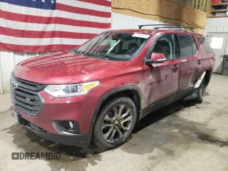 2021 Chevrolet Traverse RS with VIN 1GNEVJKW3MJ188695, listed as a Copart auction lot 42749675 with 0 mi miles and Salvage Title. Bid and sale history available at carsss.com. Image 1.