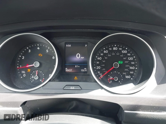 2019 Volkswagen Tiguan SE with VIN 3VV3B7AX8KM171057, listed as a IAAI auction lot 42209509 with 99,437 mi miles and . Bid and sale history available at DreamBid. Image 7.