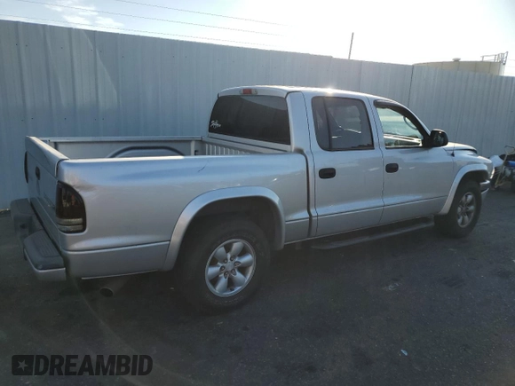 2004 Dodge Dakota Sport with VIN 1D7HL38N44S573883, listed as a Copart auction lot 74955984 with 165,510 mi miles and Salvage Title. Bid and sale history available at carsss.com. Image 3.