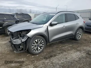 2022 Ford Escape Titanium with VIN 1FMCU9J94NUB02822, listed as a Copart auction lot 53014685 with 35,285 mi miles and Salvage title. Bid and sale history available at DreamBid. Image 1.