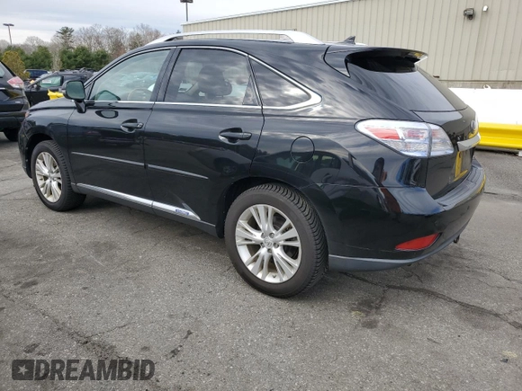 2011 Lexus RX 450h with VIN JTJBC1BA8B2043548, listed as a Copart auction lot 50727405 with 157,839 mi miles and Salvage Title. Bid and sale history available at DreamBid. Image 2.