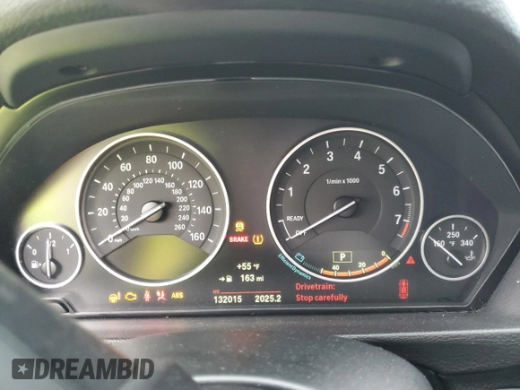 2015 BMW 3 Series 320i xDrive with VIN WBA3C3G58FNS73235, listed as a Copart auction lot 47827065 with 132,015 mi miles and Salvage title. Bid and sale history available at DreamBid. Image 9.