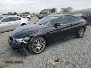 2015 BMW 4 Series 428i z VIN WBA3N7C55FK222137, wystawiony jako Copart lot #47128565 z przebiegiem 116 340 mil mil oraz Szkoda całkowita • Salvage title. Historia ofert i sprzedaży dostępna na DreamBid. Obrazek 1.