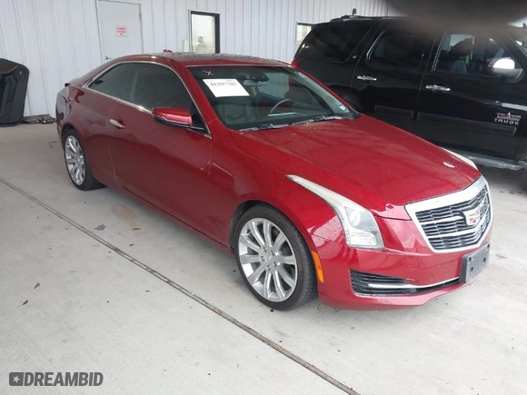 2015 Cadillac ATS Coupe Standard RWD with VIN 1G6AA1RX2F0120594, listed as a IAAI auction lot 41297705 with 40,730 mi miles. Bid and sale history available at carsss.com. Image 1.
