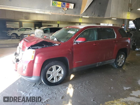2014 GMC Terrain SLE with VIN 2GKFLVEKXE6180504, listed as a Copart auction lot 45851115 with 118,552 mi miles and Salvage Title. Bid and sale history available at carsss.com. Image 1.