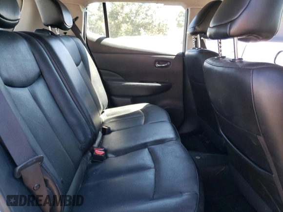 2015 Nissan LEAF SV with VIN 1N4AZ0CP2FC317178, listed as a Copart auction lot 59103363 with 54,840 mi miles. Bid and sale history available at carsss.com. Image 10.