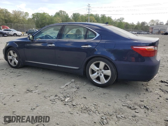 2011 Lexus LS 460 with VIN JTHBL5EF1B5103121, listed as a Copart auction lot 54085145 with 160,475 mi miles and Clean title. Bid and sale history available at DreamBid. Image 2.