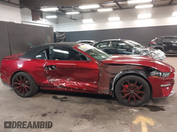 2019 Ford Mustang EcoBoost with VIN 1FATP8UH2K5205502, listed as a IAAI auction lot 41817355 with 42,789 mi miles and . Bid and sale history available at carsss.com. Image 14.